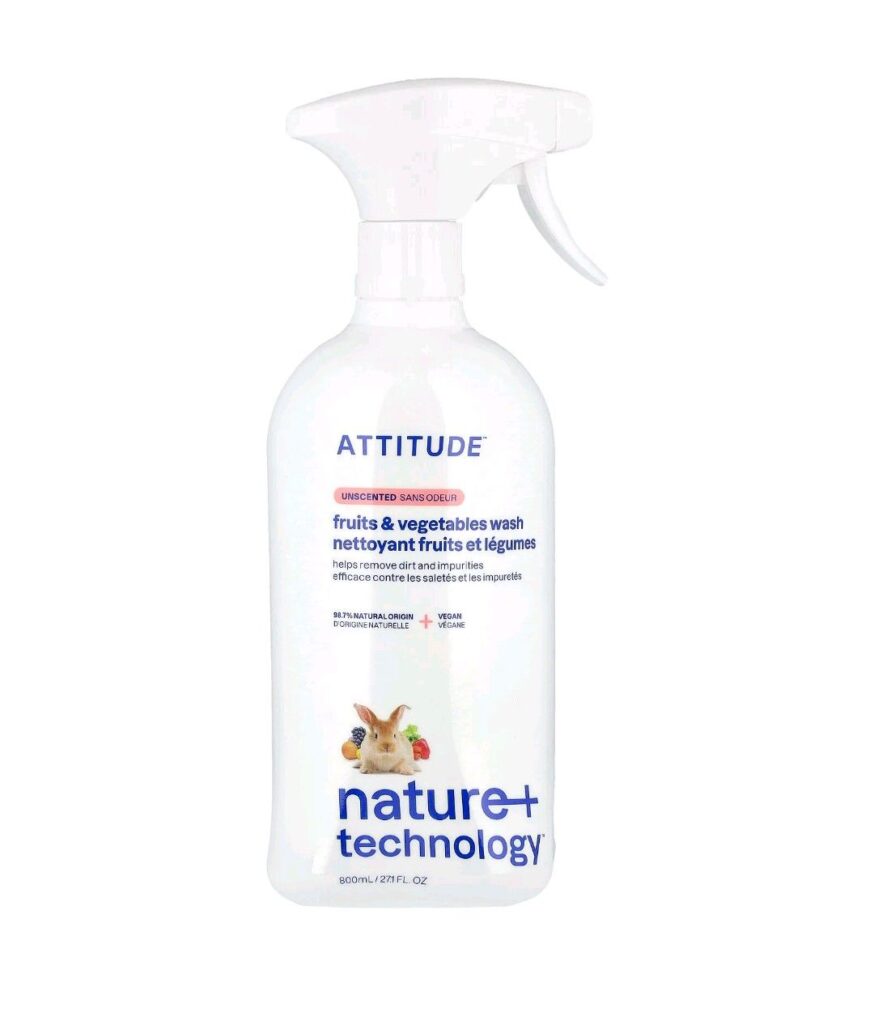 ATTITUDE フルーツ&ベジタブルウォッシュ 無香料 800ml/iHerb購入品